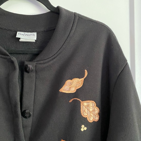 Ugly Fall Themed Sweater Cardigan XL - Picture 6 of 9